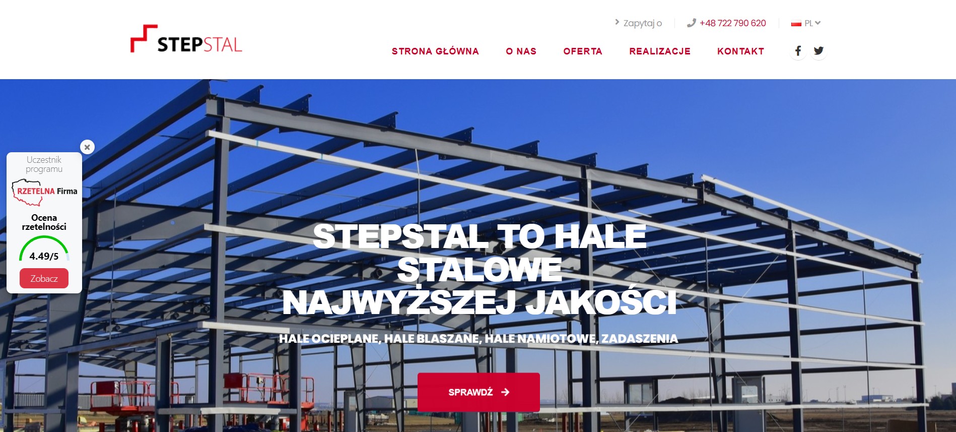 stepstal.pl hale stalowe pod auto serwis		